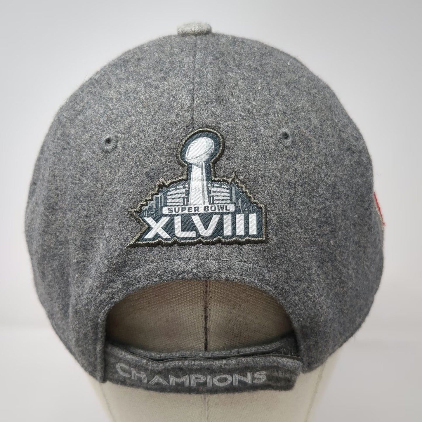 New Era Seattle Seahawks NFL Super Bowl XLVIII Champions Gray Baseball Cap OSFM