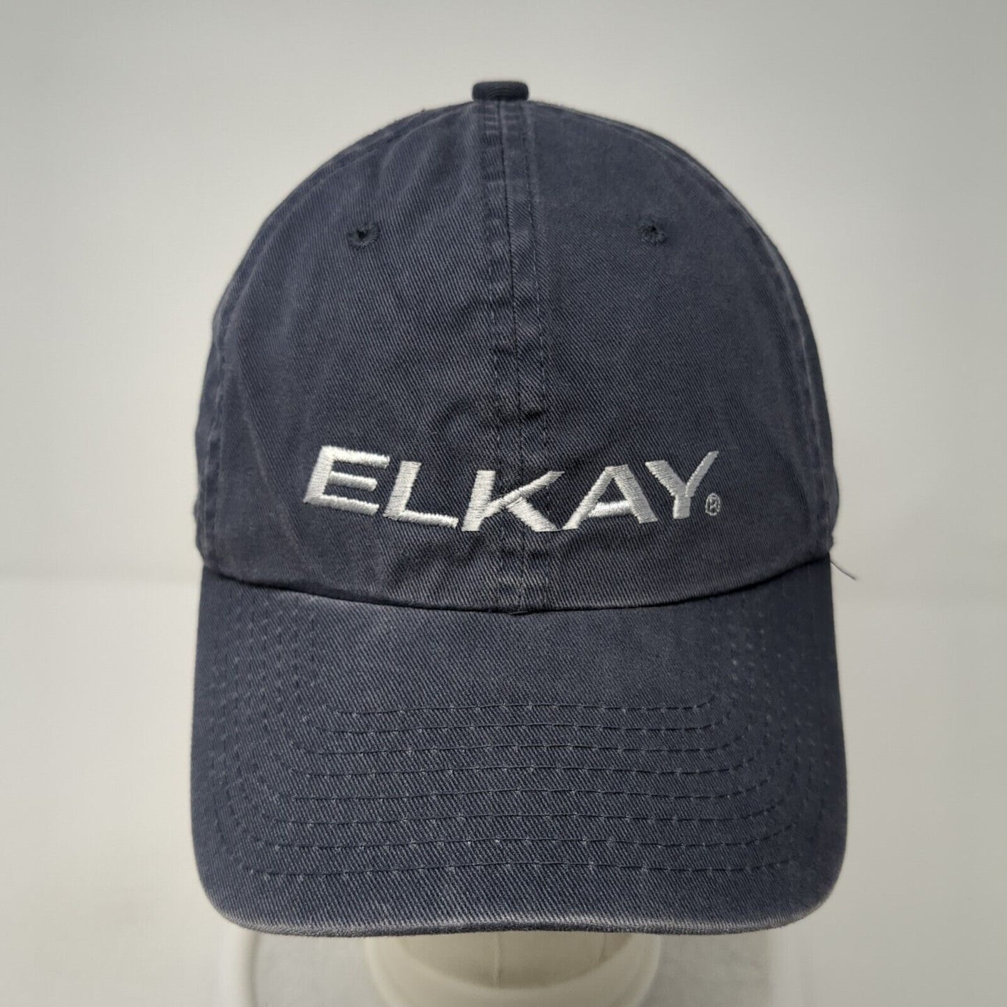 Elkay Fitted Hat Blue XL Embroidered OC Genuine Quality Solid 6 Panel