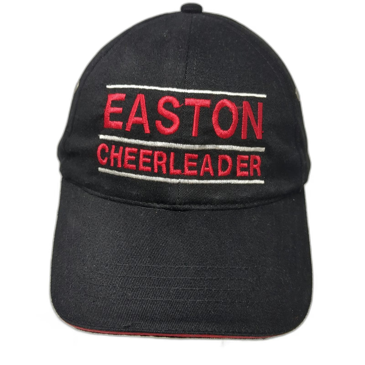HeadShot Baseball Cap Black One Size Slideback Easton Cheerleader Red White Hat