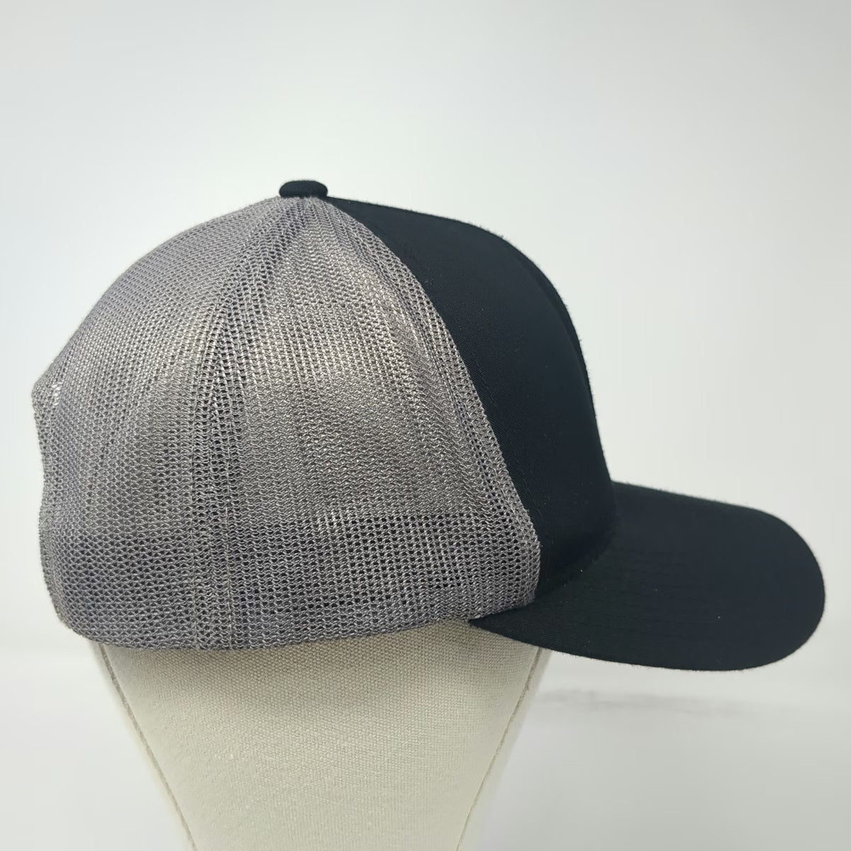 Pacific Headwear Trucker Hat Black Gray One Size Mesh Snapback Higher Rock Radio