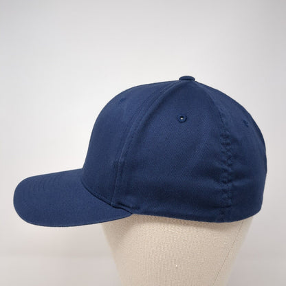 Potter's Fitted Hat Blue S/M Embroidered Solid Flexfit Port Authority