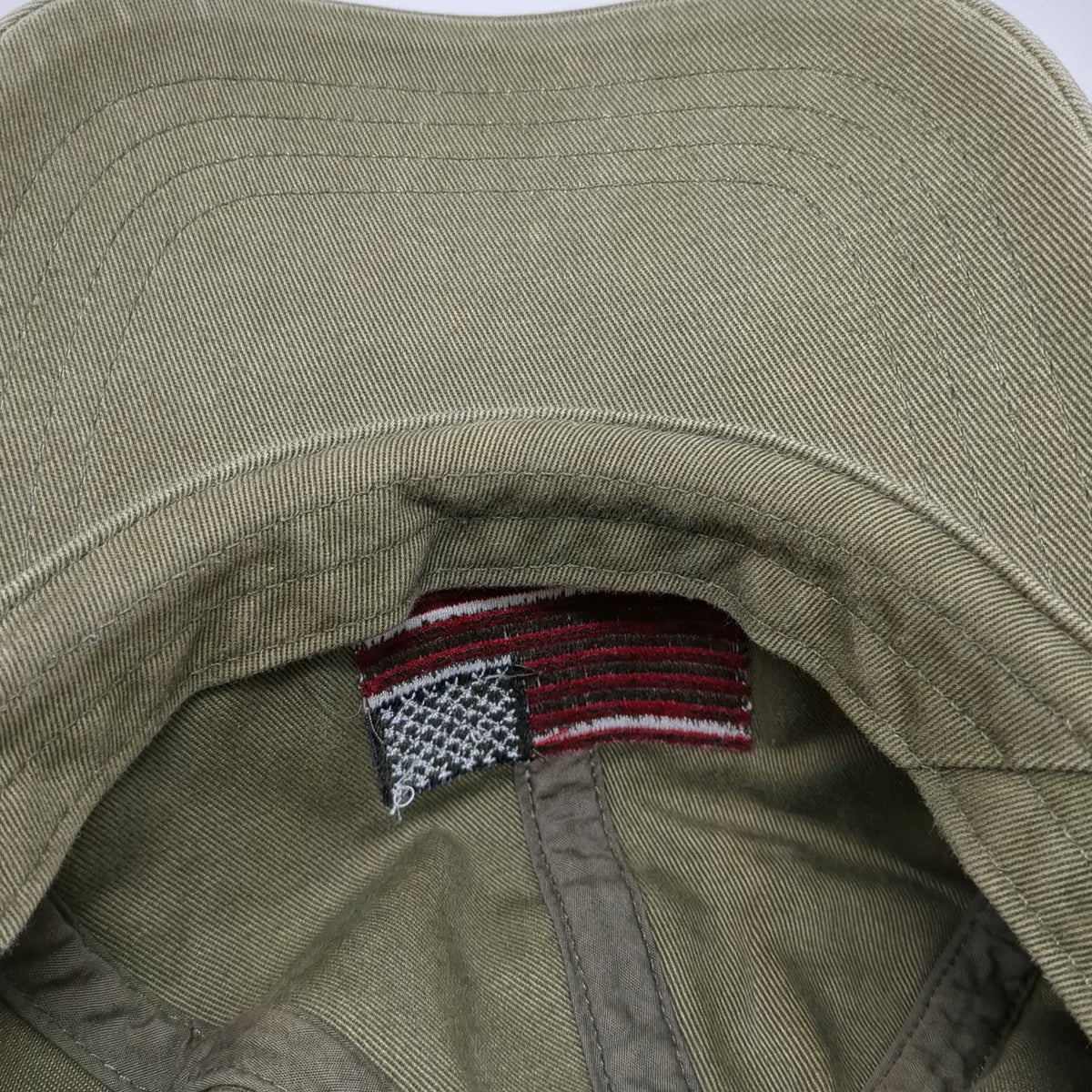 Old Navy Baseball Cap Green M American Flag 2004 Strapback Cotton Hat
