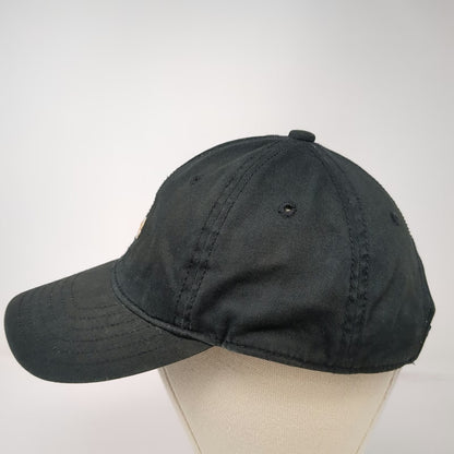 Le Tigre Baseball Cap Black One Size Tiger Logo Striped Slideback Cotton Hat
