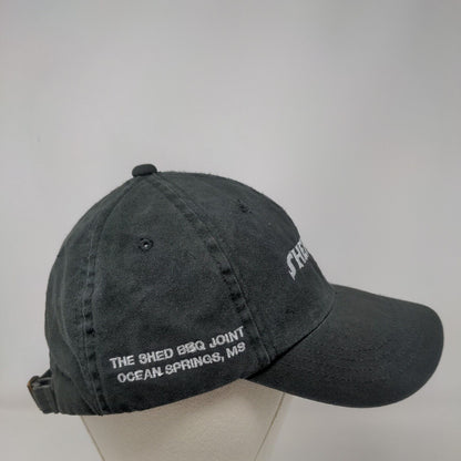 ShedHed Slideback Hat Black OSFM Adjustable Embroidered Vent Holes