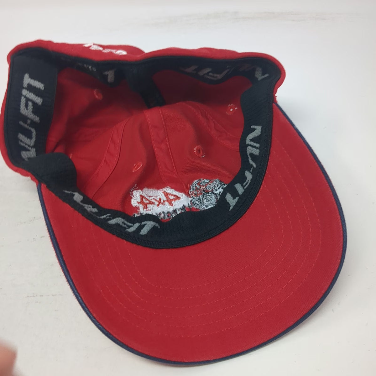 NU-FIT Baseball Cap Red M 4x4 Products Canada Off-Road Truck Graphic Hat Cotton