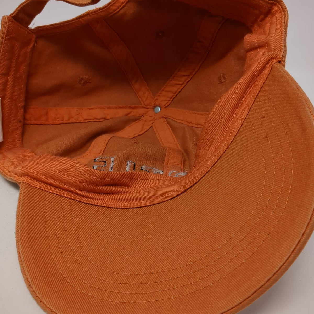 Strand Headwear Baseball Cap Orange Blue One Size Myrtle Beach Frayed Applique