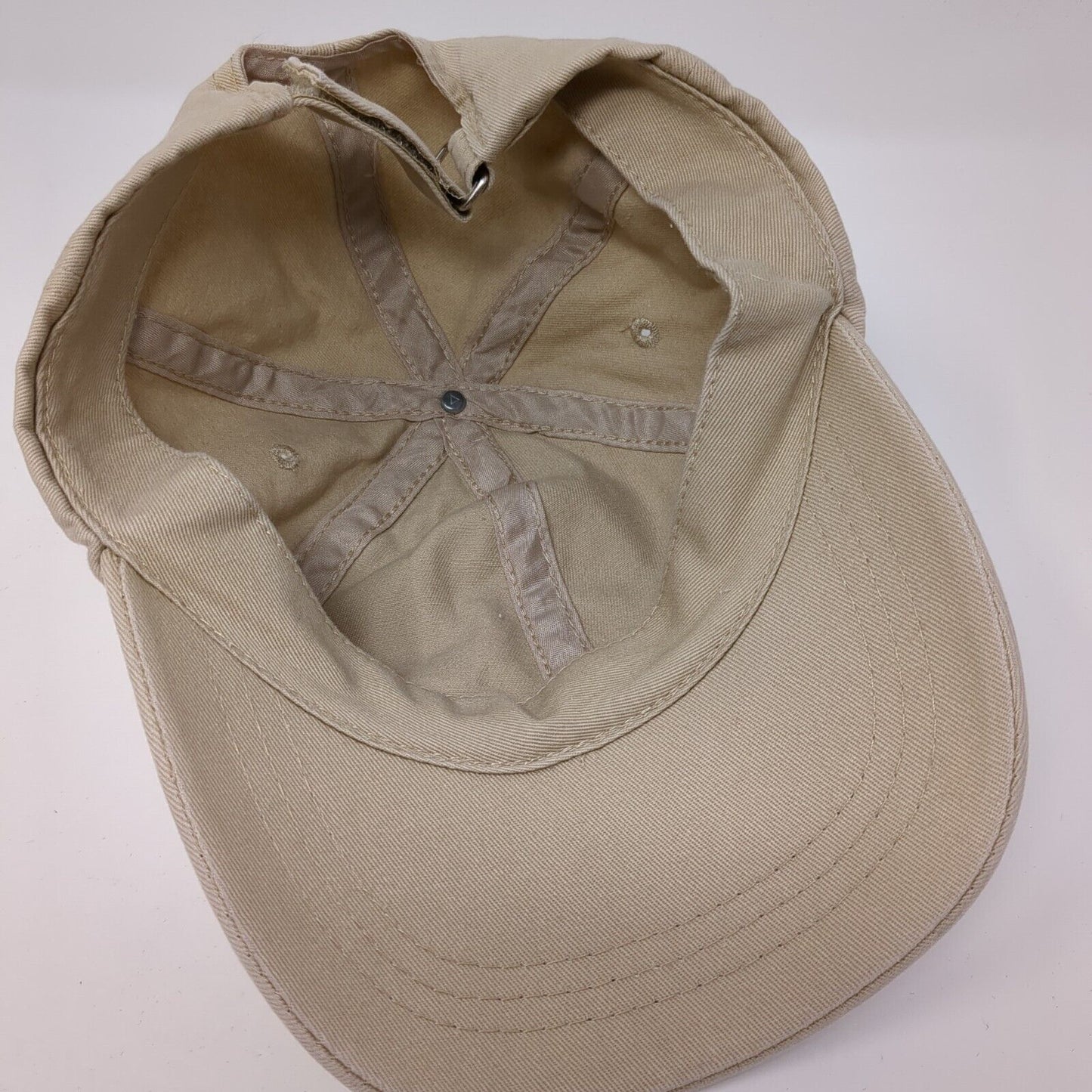 Unbranded Strapback Hat Tan One Size Blank Adjustable 6 Panel Solid