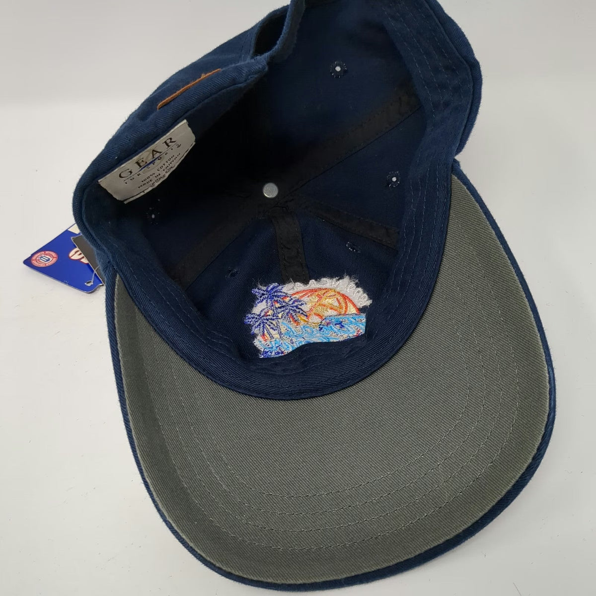 Gear For Sports NCAA 1999 Final Four Tampa Bay Hat Blue Slideback Vintage