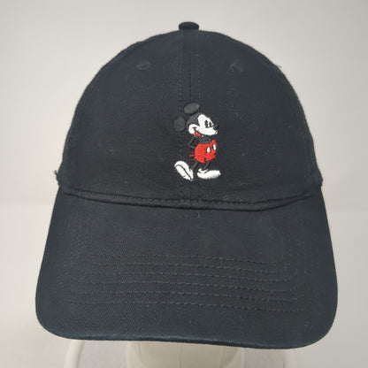 Disney Mickey Mouse Slideback Hat Black One Size Embroidered 6 Panel