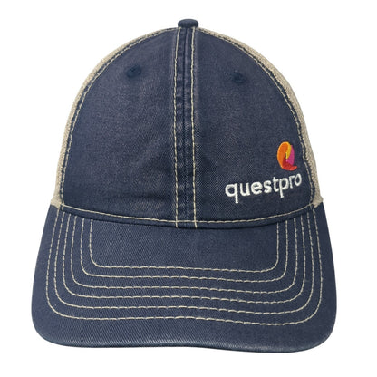 Questpro Snapback Trucker Hat Blue One Size Adjustable Classic Cut Ahead