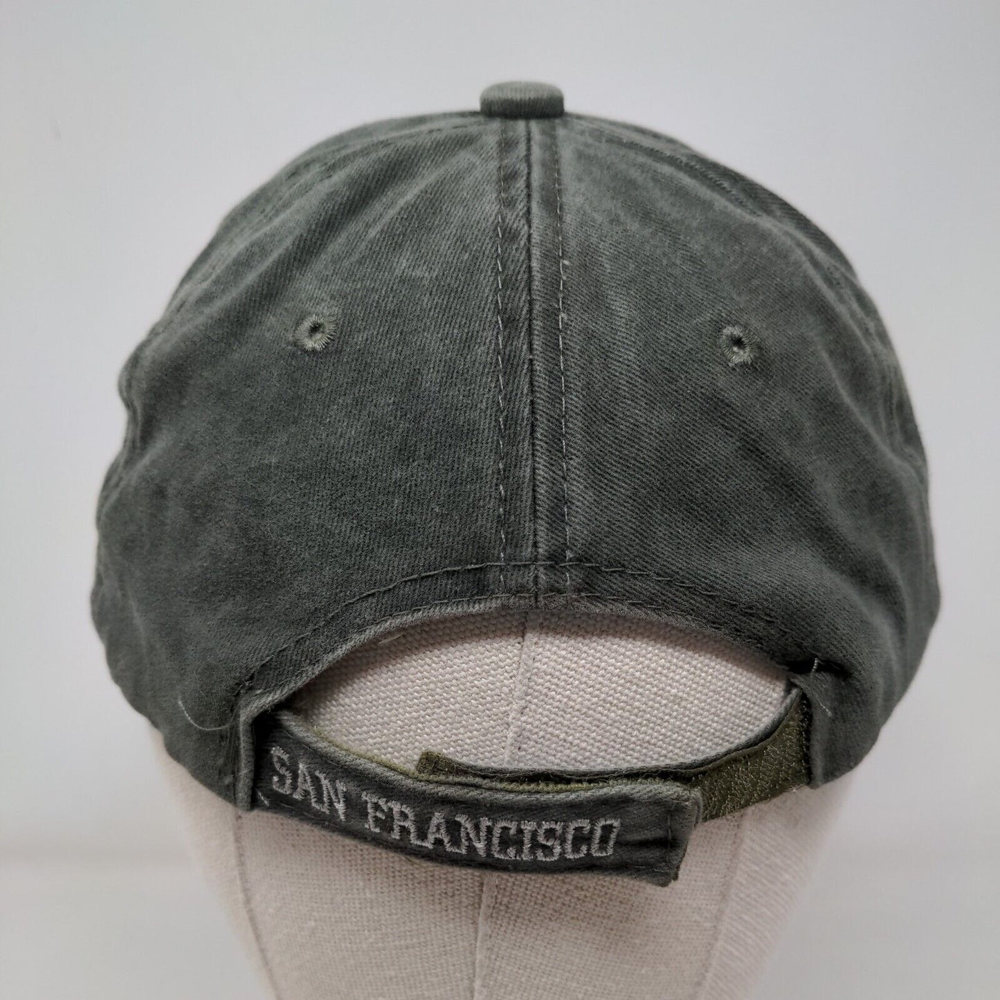San Francisco California Strapback Hat Green One Size Adjustable Embroidered