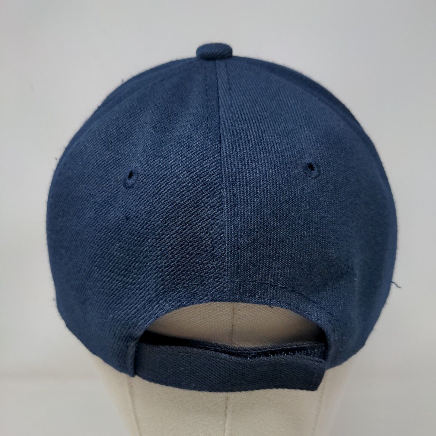 Unbranded Strapback Hat Blue One Size Adjustable Solid 6 Panel Blank