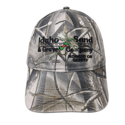 Idaho Sand & Gravel Company Slideback Hat Camo OSFA Hooked On Safety