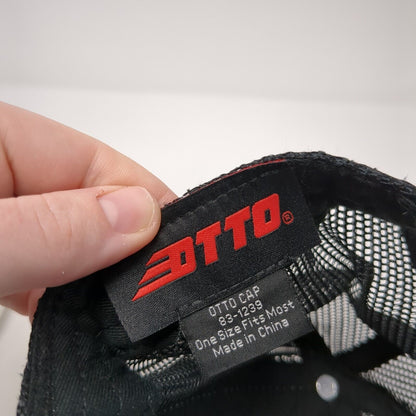 Cheese Boy Snapback Mesh Back Trucker Hat Black One Size 6 Panel Otto