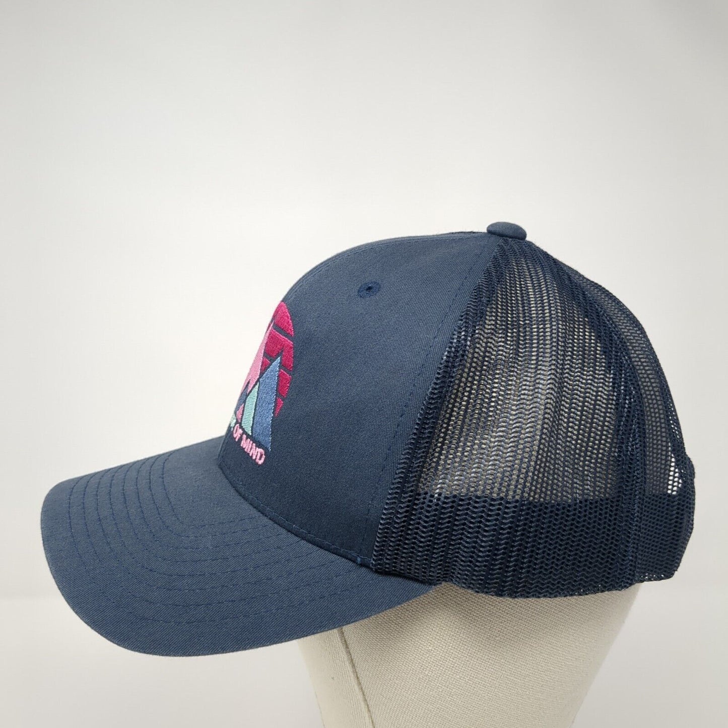 Gem State Of Mind Snapback Mesh Back Trucker Hat Blue One Size Yupoong