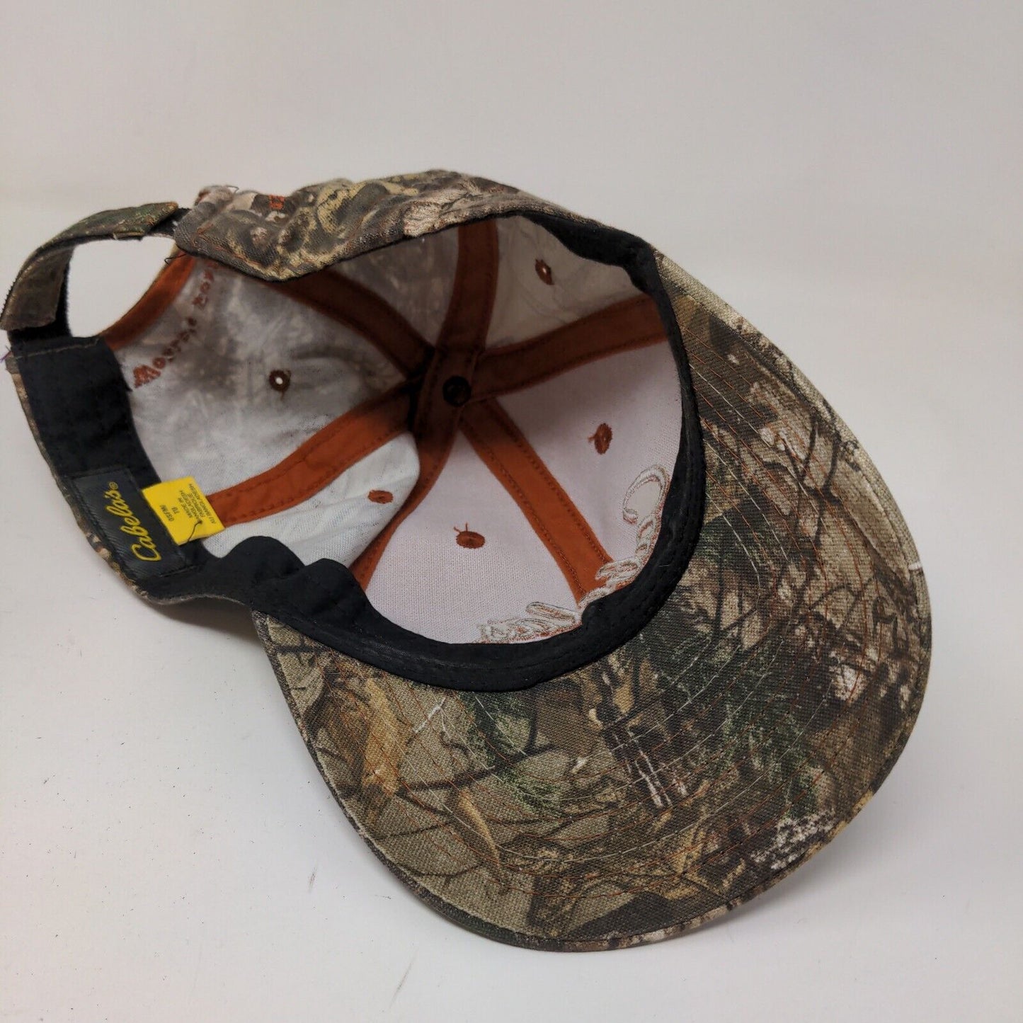 Cabela's Men's Strapback Camo Hat Size OSFM Embroidered Logo