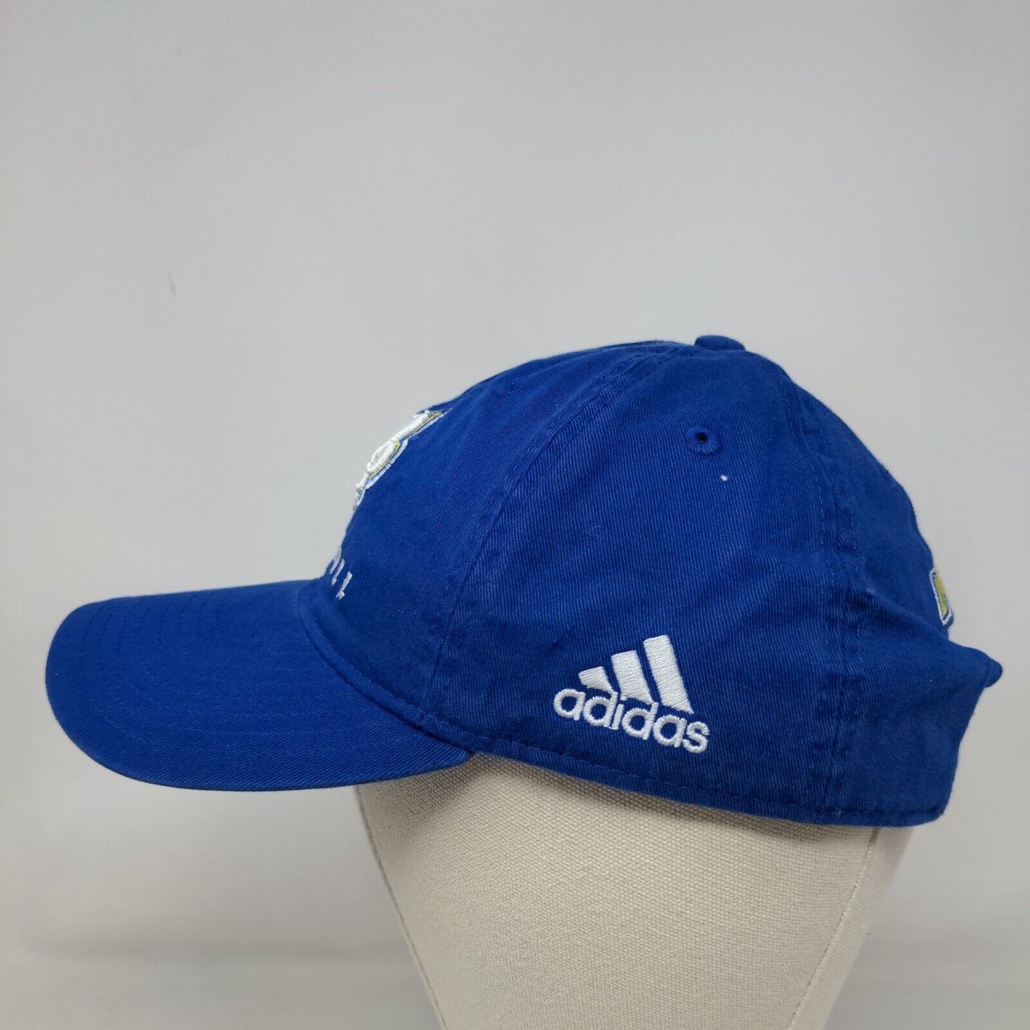 Adidas Men's Slideback Hat Blue OSFA Embroidered Limestone Saints Logo