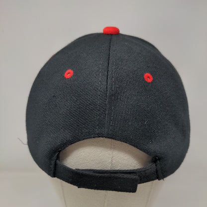Chicago Strapback Hat Black One Size Adjustable Embroidered 6 Panel