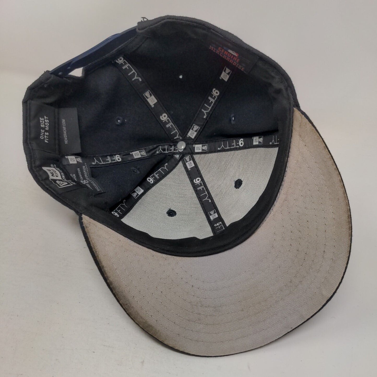 Boston Red Sox Snapback Hat Blue OSFM Embroidered Logo New Era 9Fifty MLB