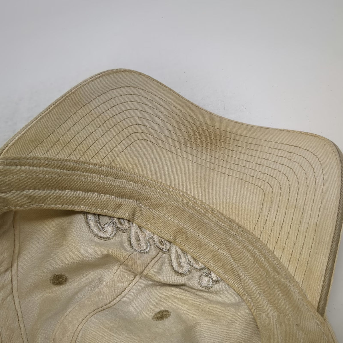 Cabela's Baseball Cap Beige One Size World's Foremost Outfitter Slideback Hat