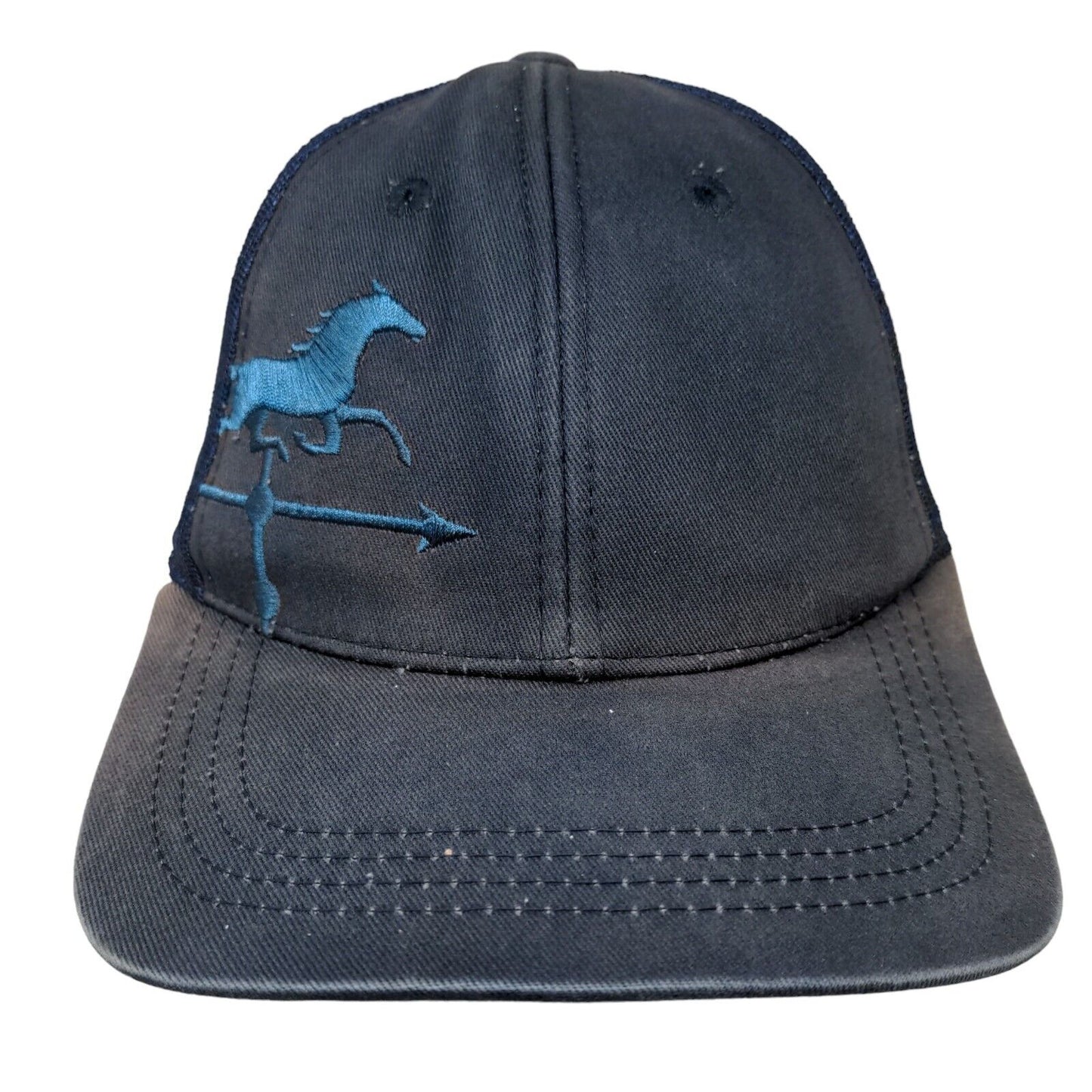 Middleburg Communities Snapback Trucker Hat Blue One Size Embroidered Mesh Back