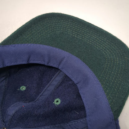 YoungAn Hat Baseball Cap Blue Green One Size Wool Blend Two Tone Adjustable