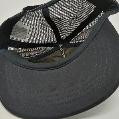 Vans Trucker Hat Black One Size Skeleton Reaper Checkerboard Mesh Back Snapback