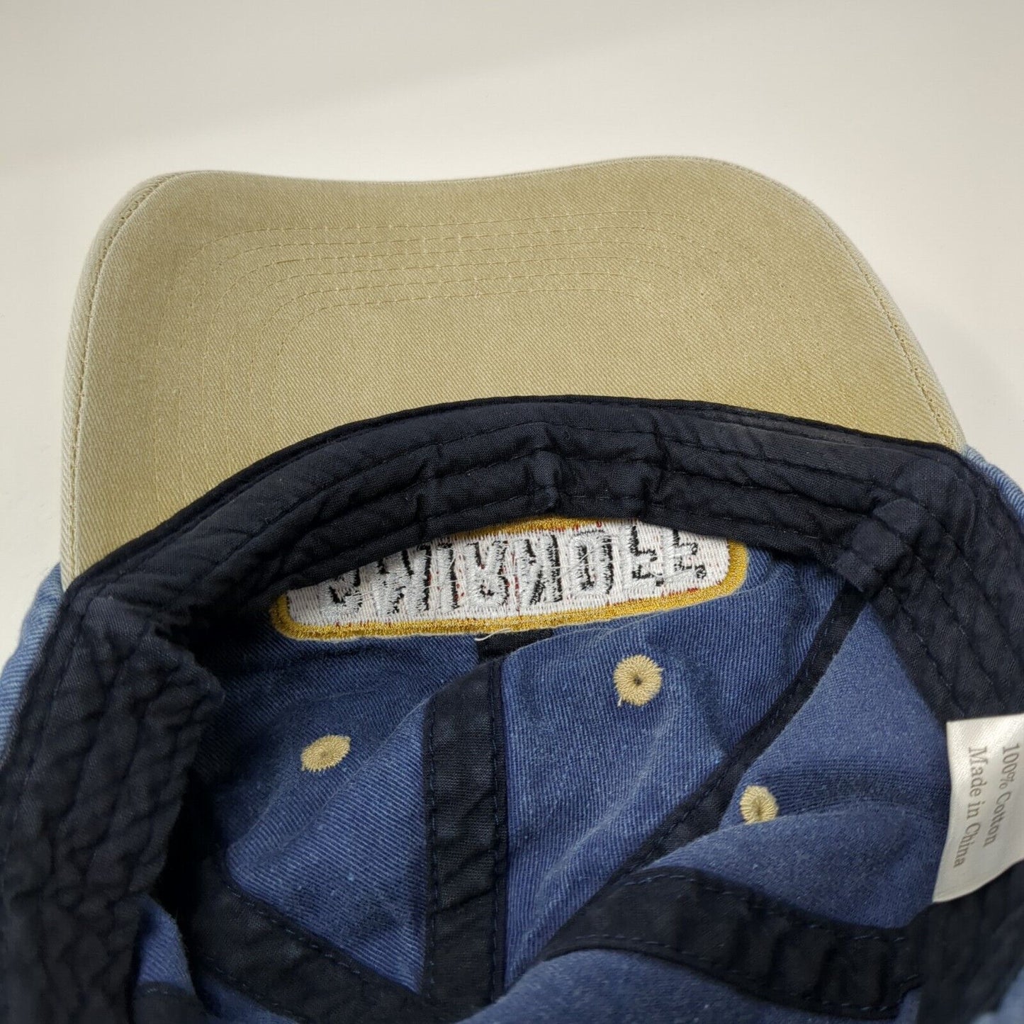 Smirnoff Strapback Hat Blue One Size Adjustable Embroidered Colorblock