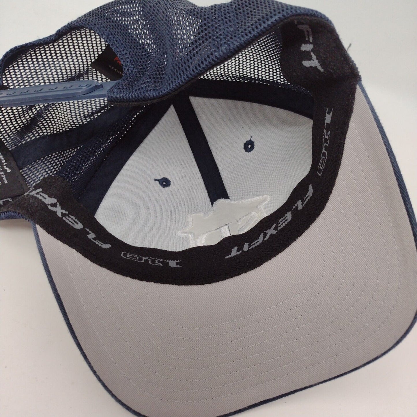 SD Snapback Trucker Hat Blue OSFA 110 Flexfit Adjustable Embroidered Mesh Back