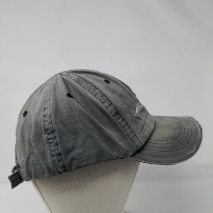AOPA Fly Slideback Hat Gray OSFA Adjustable Embroidered Vented Holes 6 Panel