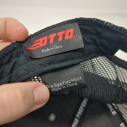 OTTO Trucker Hat Gray Black One Size Mesh Back Snapback IMC Idaho Construction