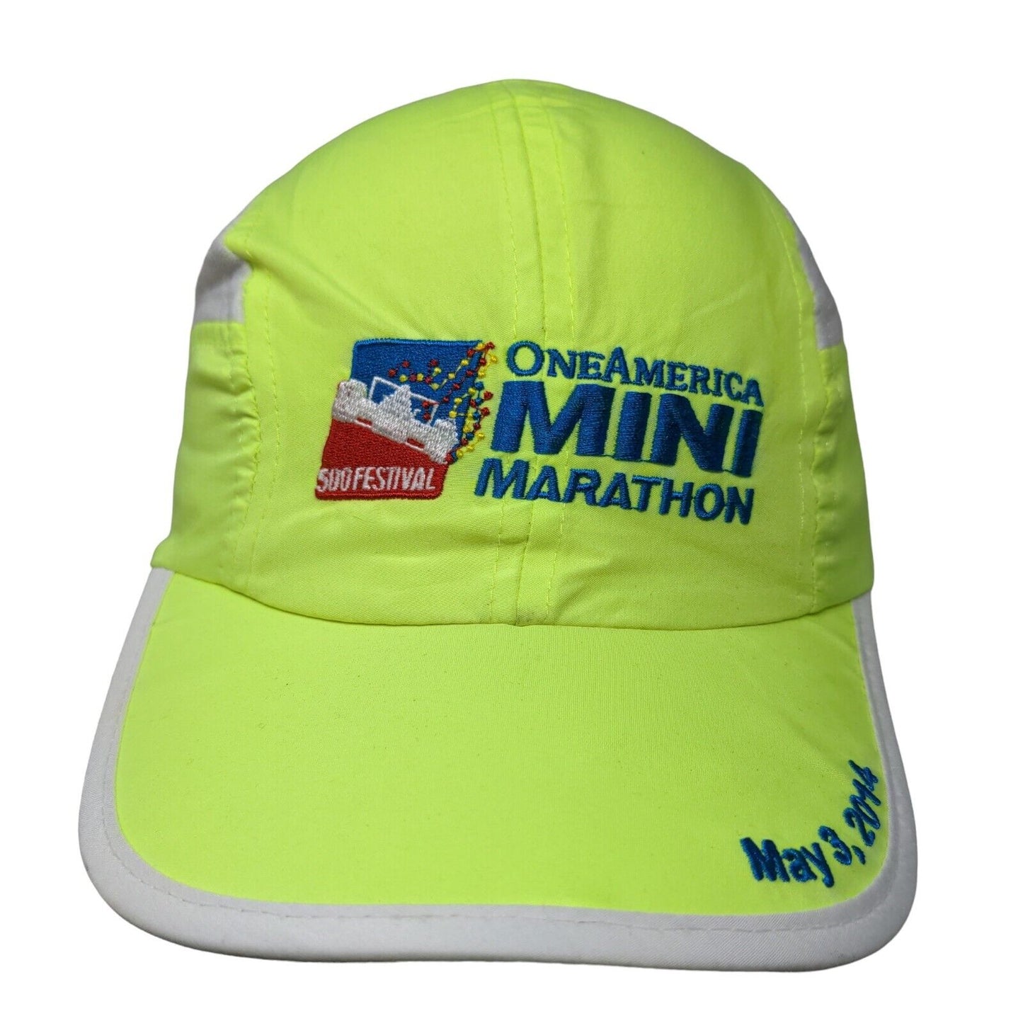 One America 500 Festival Mini Marathon Strapback Hat Green One Size