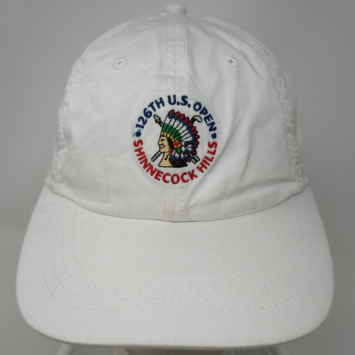 Peter Millar Baseball Cap White One Size 126th US Open Shinnecock Hills USGA Hat