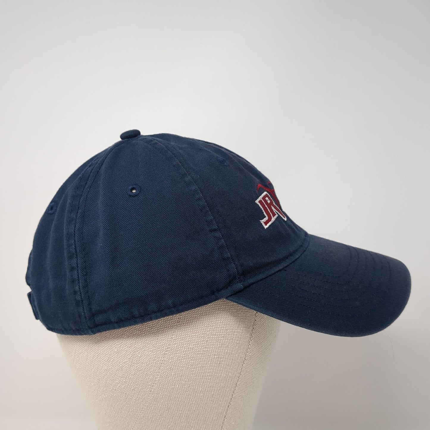 JR Race Car Strapback Hat Blue One Size Adjustable Embroidered 6 Panel