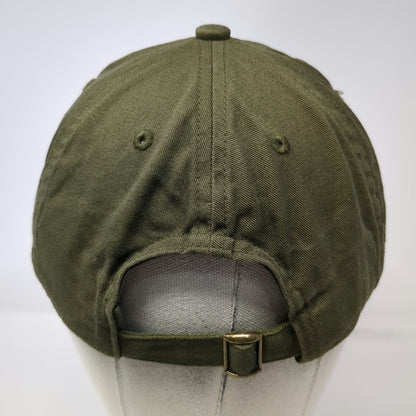 Mutual Weave Baseball Cap Green One Size Slideback Cotton Hat Embroidered Logo