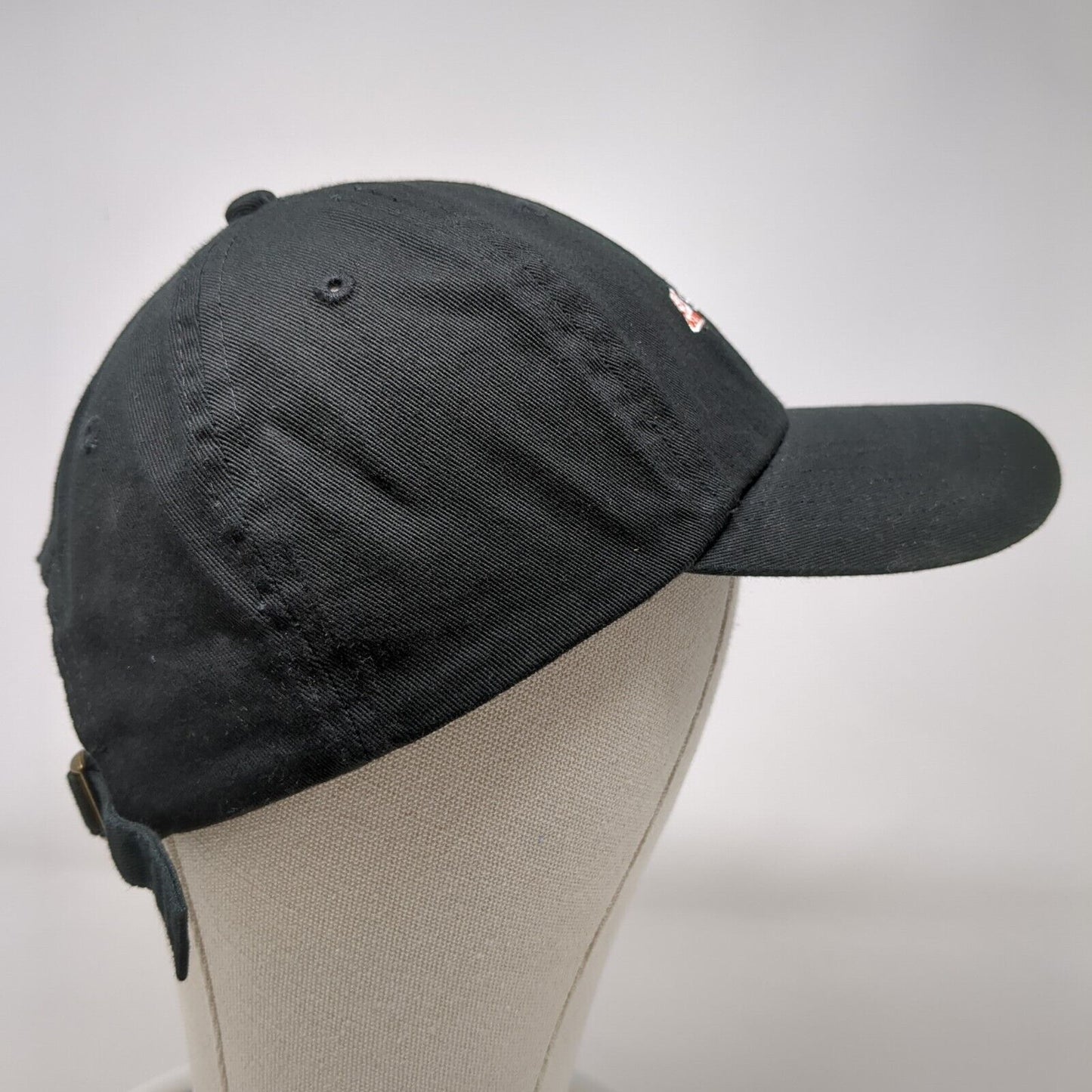 Sky Zone Slideback Hat Black OSFA Adjustable Embroidered Solid 6 Panel