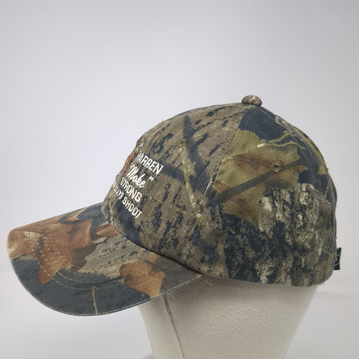 Port Authority Baseball Cap Green Camo OSFM Sporting Clays Shoot Hat Embroidered