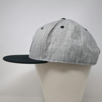 OTTO Snapback Hat Gray Black One Size Flat Brim Nayborhood Patch Logo 2010