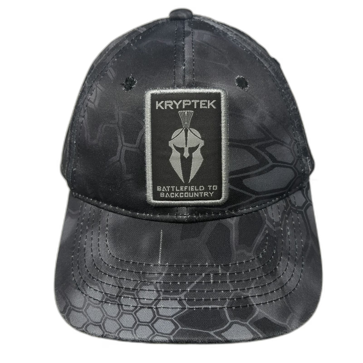 Kryptek Baseball Cap Black One Size Typhon Camo Spartan Helmet Strapback Hat