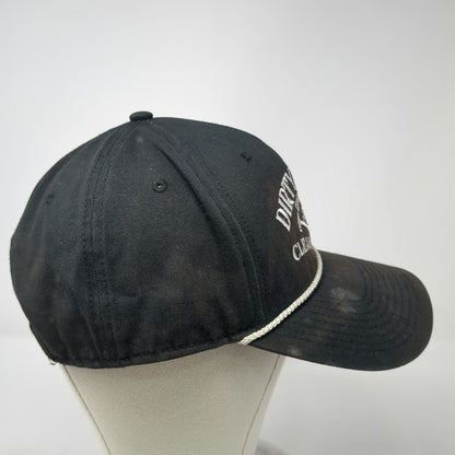 Troll Co. 5 Panel Black Hat One Size Dirty Hands Clean Money Snapback Rope Crown