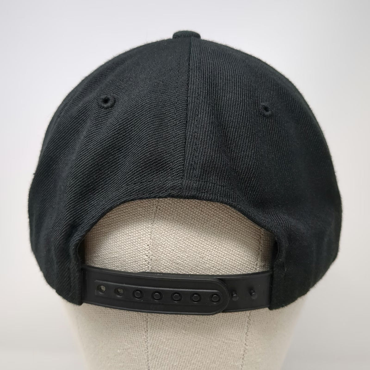 Yupoong Snapback Hat Black One Size idab Script Logo Flat Brim Green Underbrim