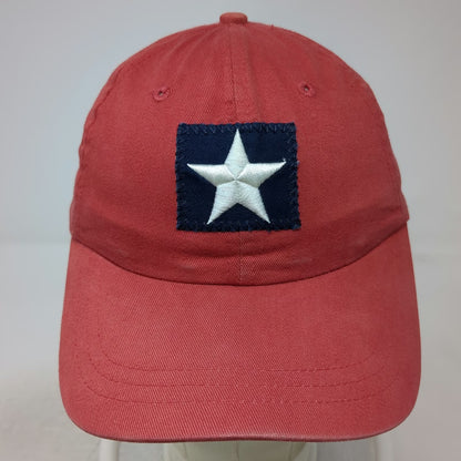 Xhilaration Baseball Cap Red One Size Star Patch Slideback Cotton Hat Blue White