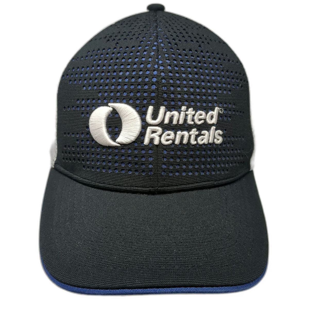 Trucker Hat Black White Blue One Size United Rentals Logo Mesh Snapback hat