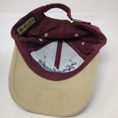 Ahead Baseball Cap Red Beige One Size Waubeeka Golf Links Williamstown Mass Hat
