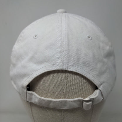Coke Slideback Hat White OSFM Embroidered Rainbow Letters Coca-Cola