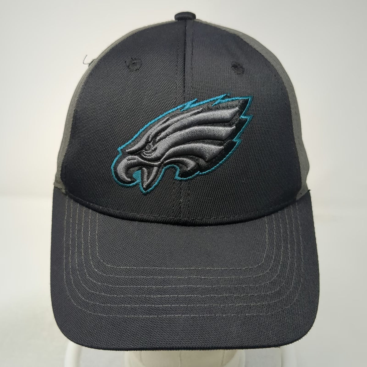 Philadelphia Eagles NFL Team Apparel Cap Black OSFM Embroidered Strapback Hat