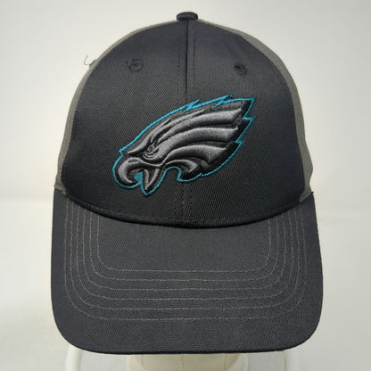 Philadelphia Eagles NFL Team Apparel Cap Black OSFM Embroidered Strapback Hat