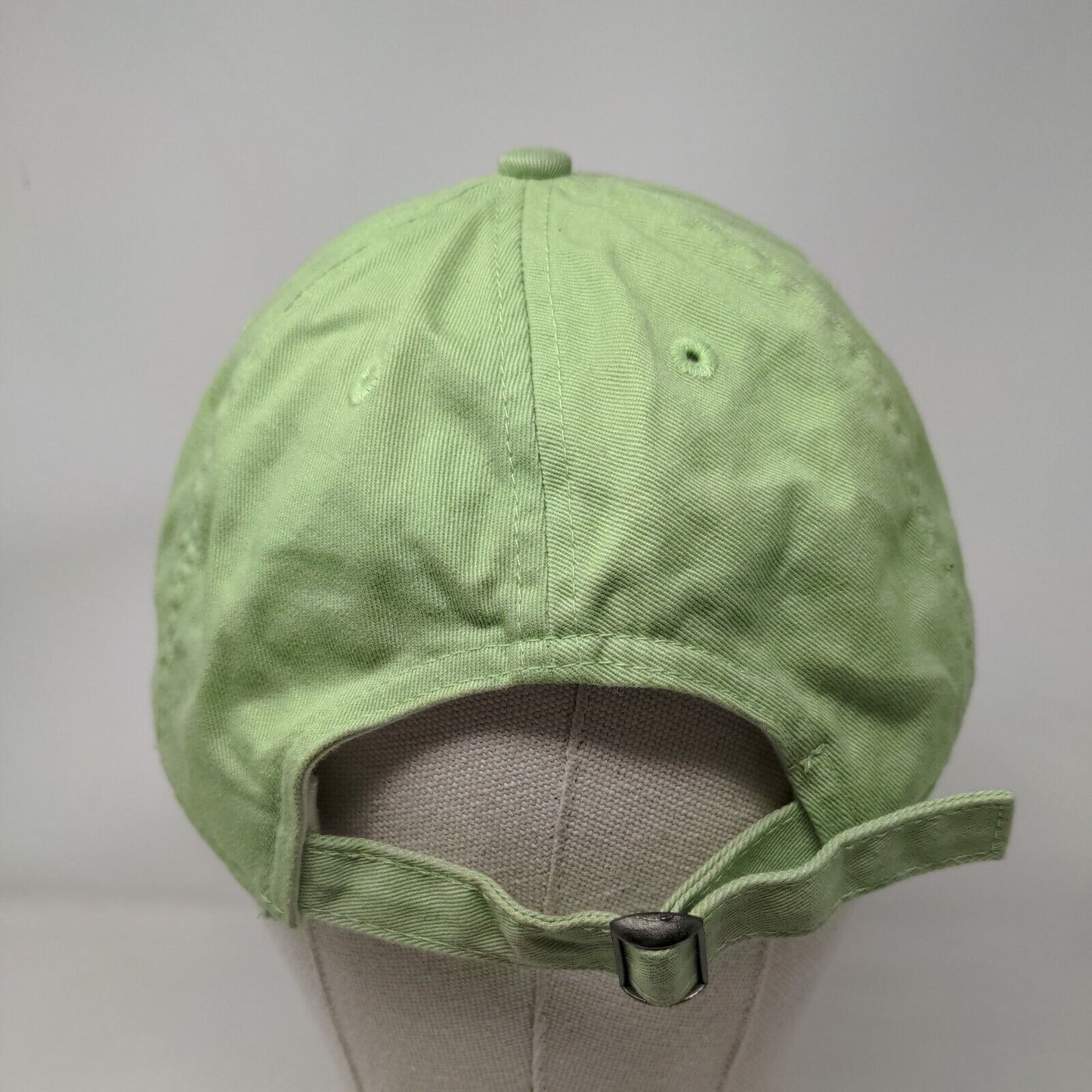 Curves Slideback Hat Green One Size Adjustable Embroidered 6 Panel Cotton