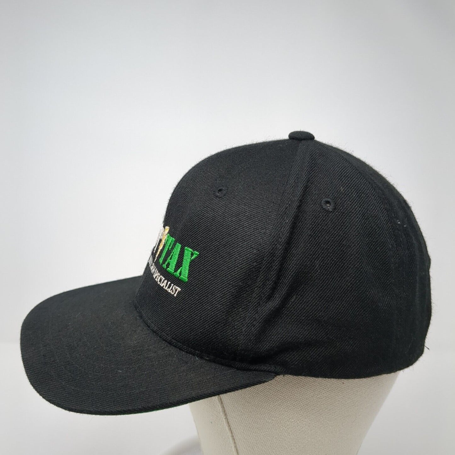 Fast Tax Snapback Hat Black One Size Adjustable Embroidered 6 Panel KB ETHOS