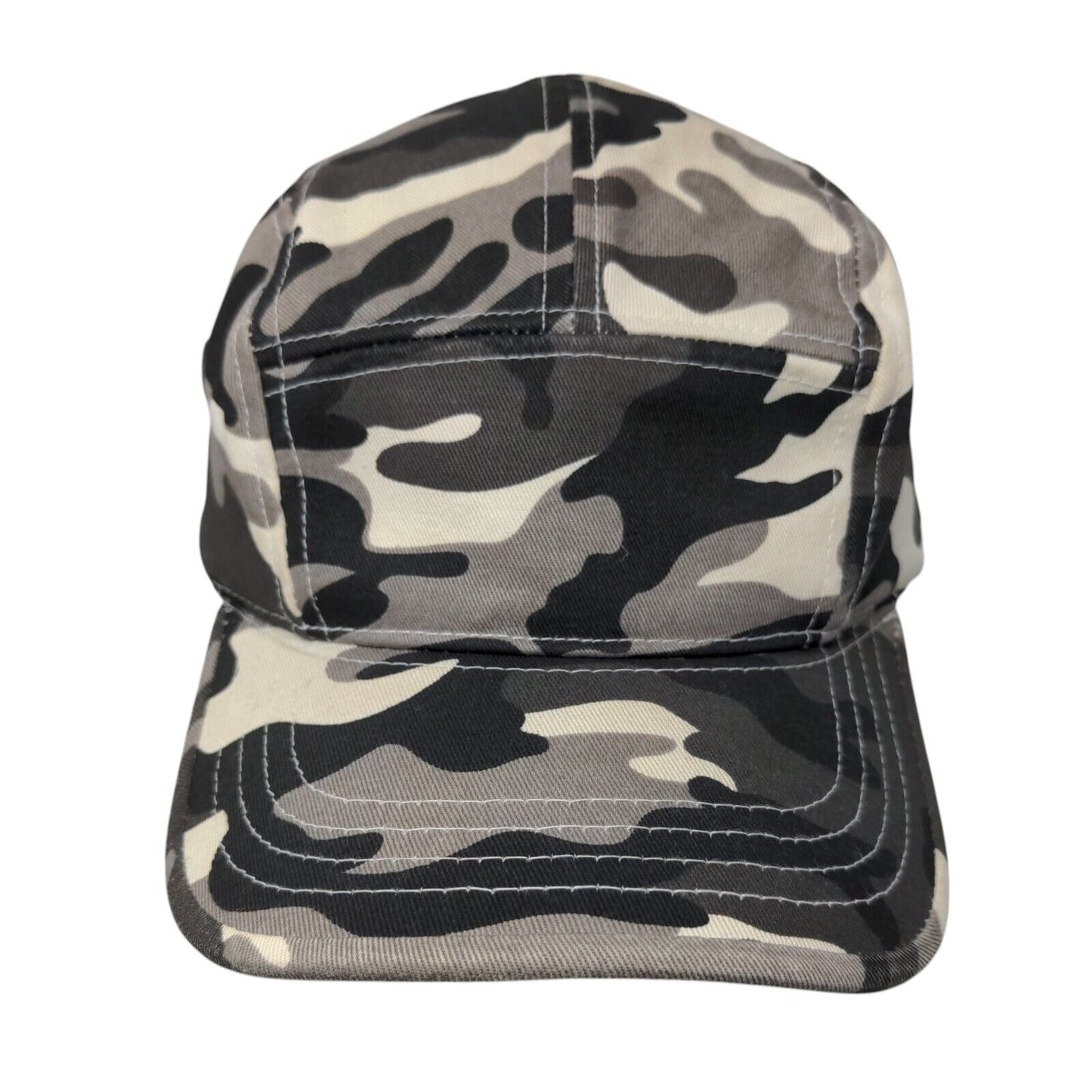 KB ETHOS Slideback 5 Panel Hat Gray Camo One Size Adjustable Vent Holes